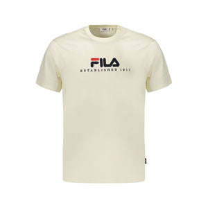 Fila Beige Baumwoll-T-Shirt für Herren