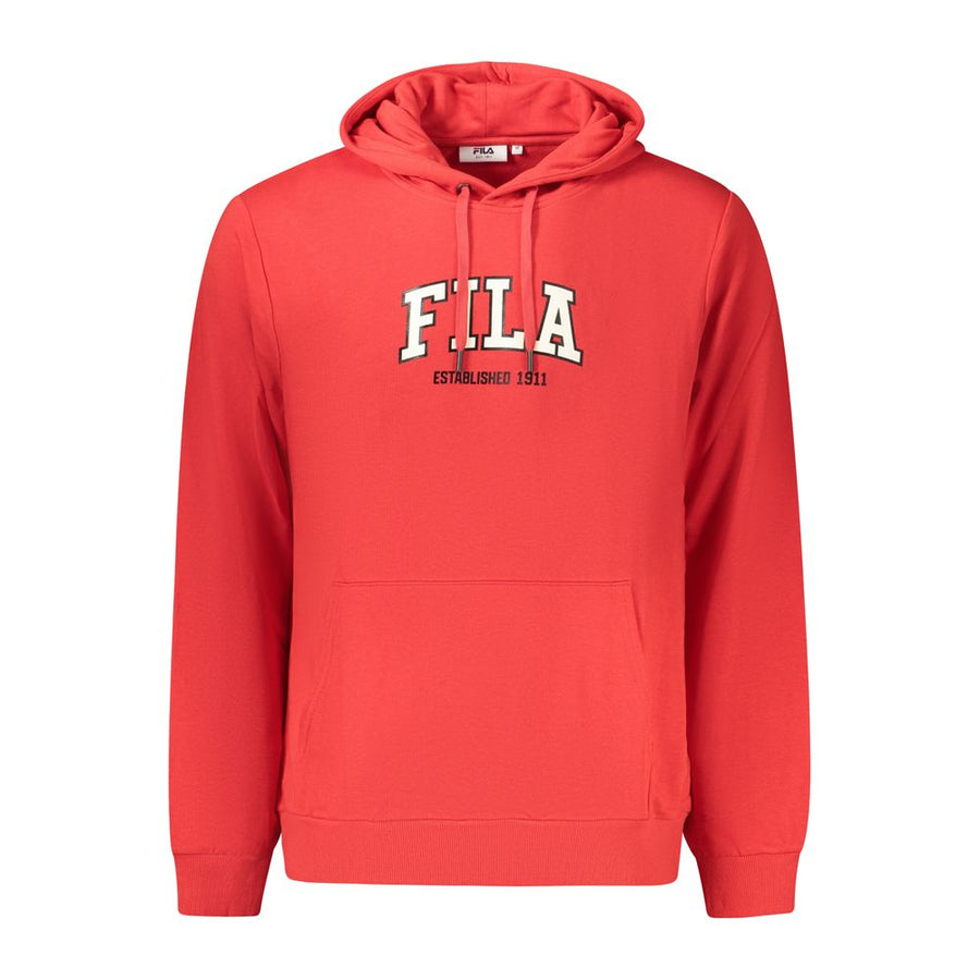 Fila Roter Herren-Kapuzenpullover aus Baumwolle