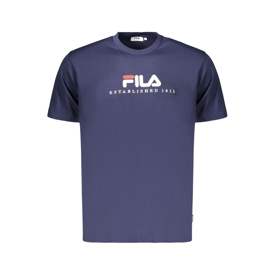 Fila Blaues Baumwoll-T-Shirt für Herren