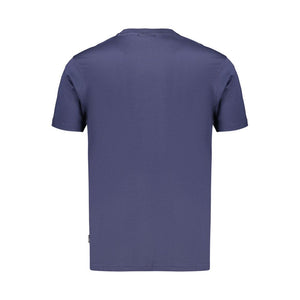 Fila Blaues Baumwoll-T-Shirt für Herren