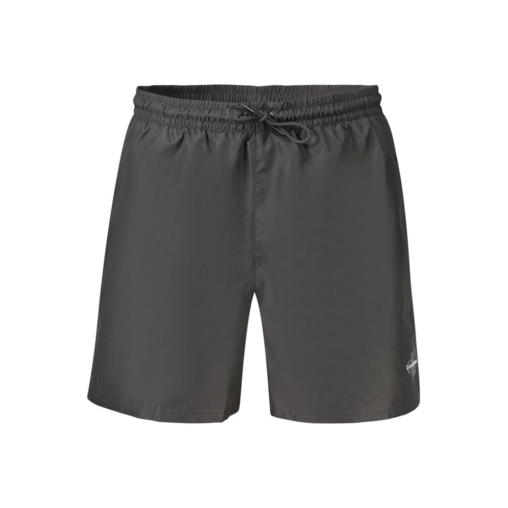 Calvin Klein Herren-Badehose aus schwarzem Polyester