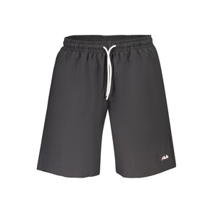 Fila Herren-Badehose aus schwarzem Polyester