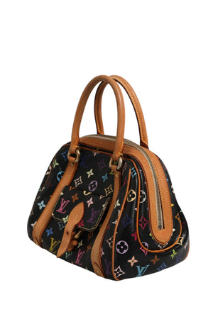 Louis Vuitton Schwarze Priscilla Handtasche aus Monogram Multicolor Canvas