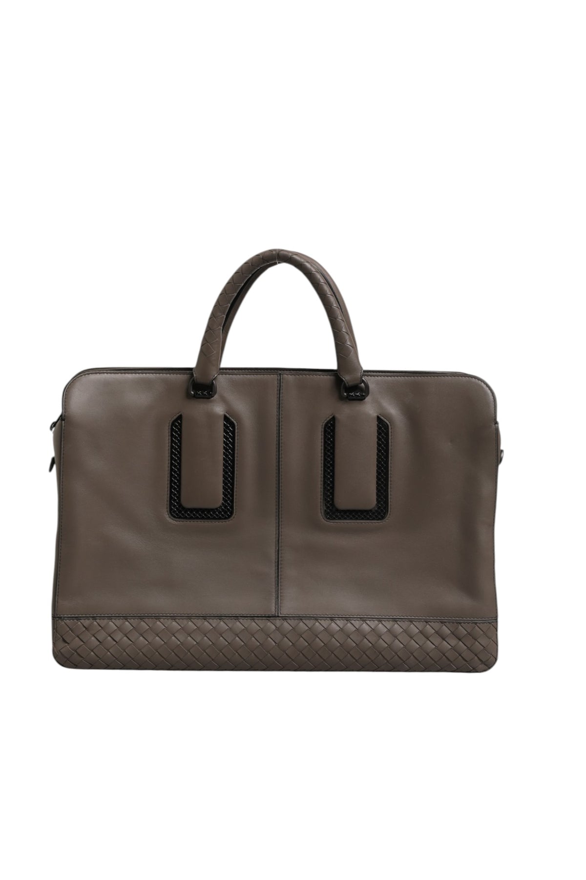 Bottega Veneta Getaway Intrecciato Leder-Aktentasche