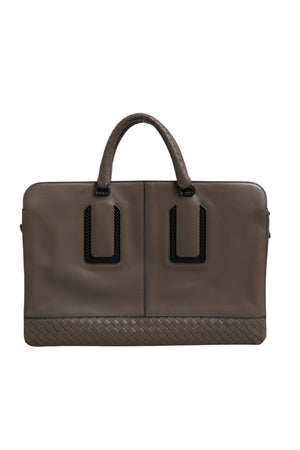 Bottega Veneta Getaway Intrecciato Leder-Aktentasche