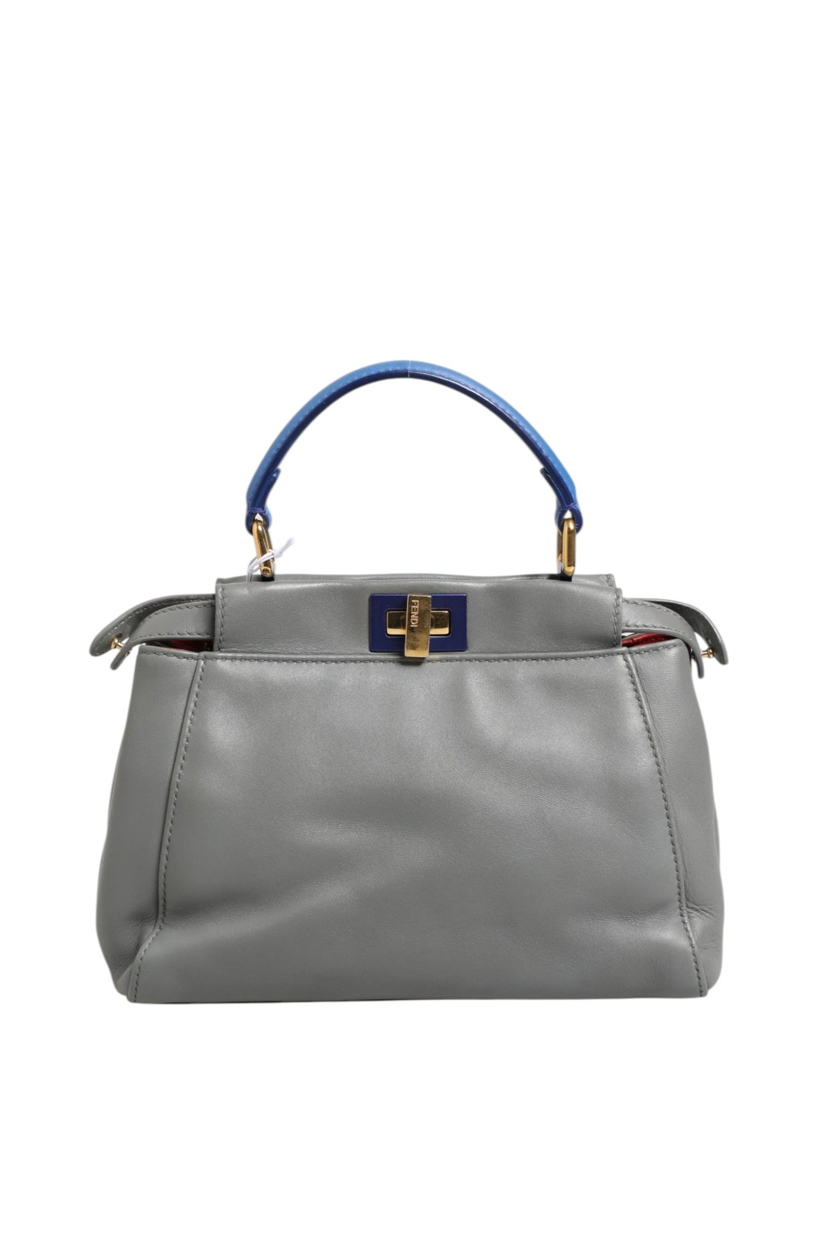 Fendi Mini Peekaboo Blau Grau