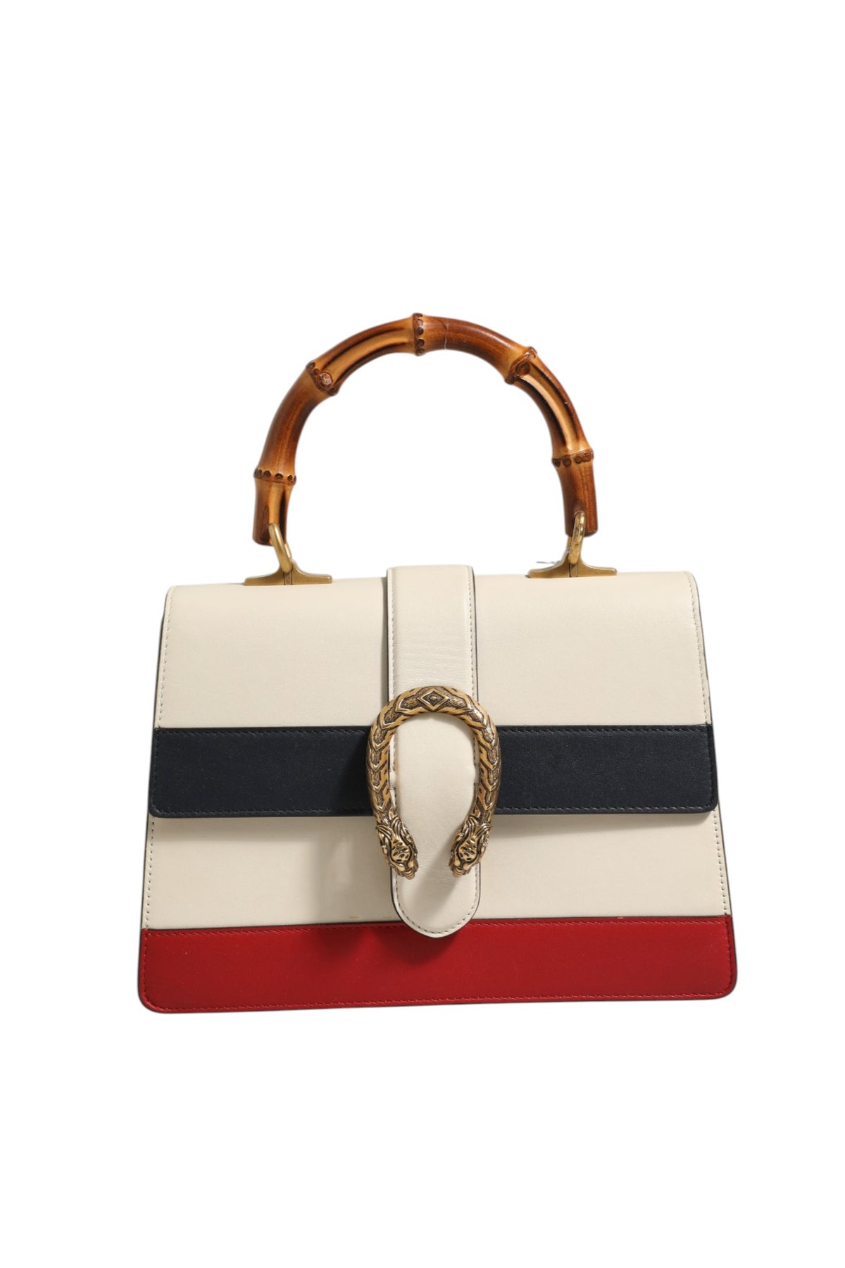 Gucci Dionysus Bamboo Henkeltasche aus Leder in Colorblock-Optik