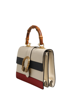 Gucci Dionysus Bamboo Henkeltasche aus Leder in Colorblock-Optik