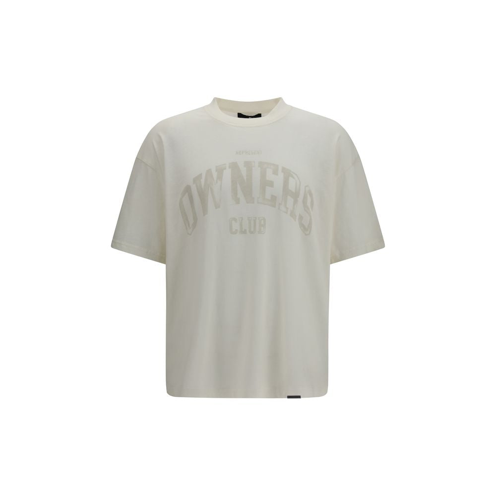 Represent Weißes Baumwoll-T-Shirt