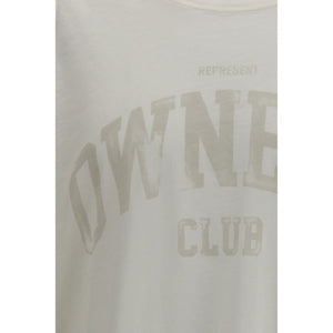 Represent Weißes Baumwoll-T-Shirt