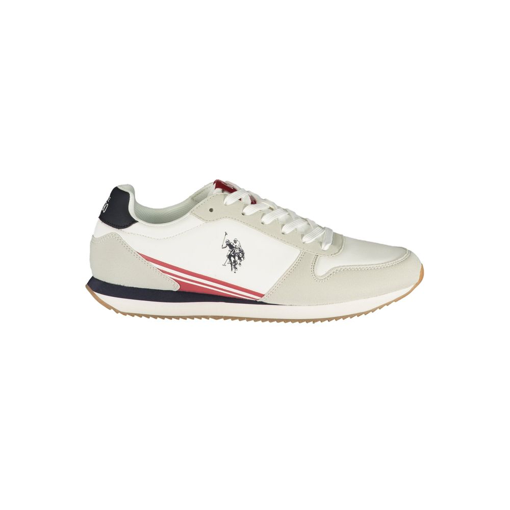U.S. POLO ASSN. Herren-Sneaker aus weißem Polyurethan