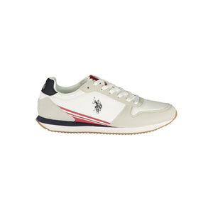 U.S. POLO ASSN. Herren-Sneaker aus weißem Polyurethan