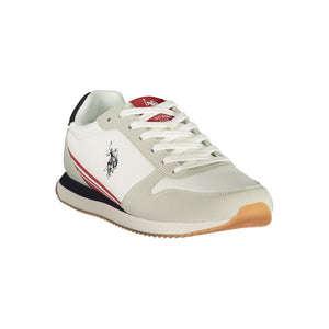 U.S. POLO ASSN. Herren-Sneaker aus weißem Polyurethan