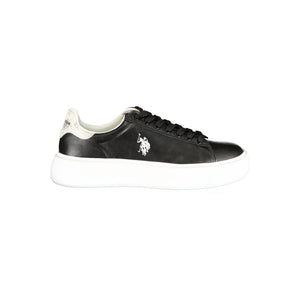 U.S. POLO ASSN. Schwarzer Damen-Sneaker aus Polyurethan