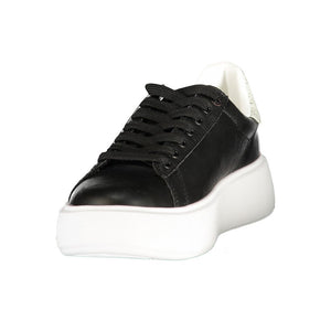 U.S. POLO ASSN. Schwarzer Damen-Sneaker aus Polyurethan