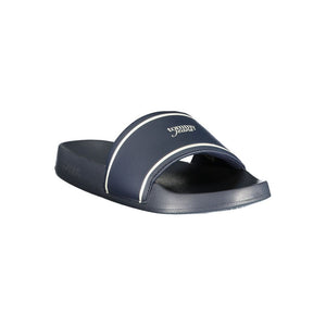 Tommy Hilfiger Blaue Damen-Slipper aus Polyurethan