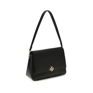 Tory Burch Schwarze Bos Taurus Kalbsleder Schultertasche