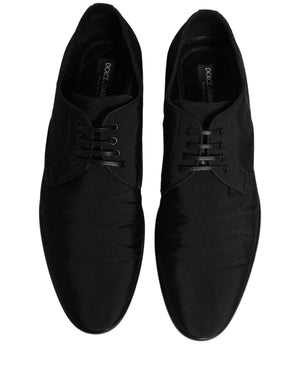 Dolce & Gabbana Schwarze Schnür-Derbys aus Wildleder für formelle Anlässe