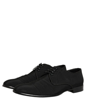 Dolce & Gabbana Schwarze Schnür-Derbys aus Wildleder für formelle Anlässe