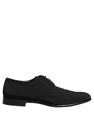 Dolce & Gabbana Schwarze Schnür-Derbys aus Wildleder für formelle Anlässe