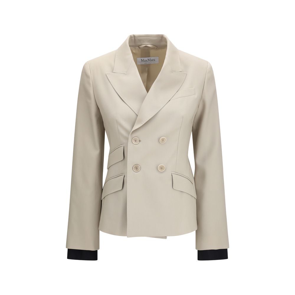 Max Mara Beige Woll-Blazer Oves Aries