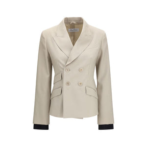 Max Mara Beige Woll-Blazer Oves Aries