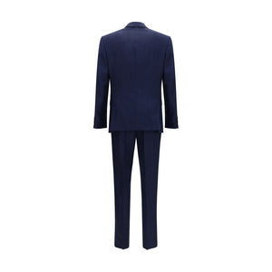 Blue Linen Two-Piece Suit