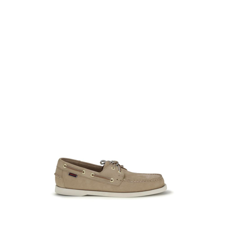Sebago Beige Kalbsleder Bos Taurus Slipper-Loafer