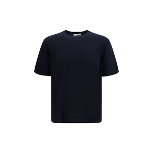 Piacenza Cashmere Blaues Baumwoll-T-Shirt