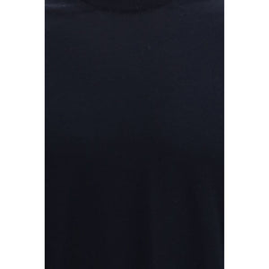 Piacenza Cashmere Blaues Baumwoll-T-Shirt
