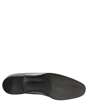 Dolce & Gabbana Graue Barock-Engel-Loafer aus Samt für Herren