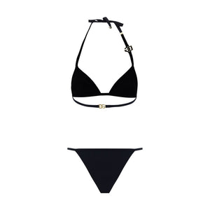Dolce & Gabbana Schwarzer Nylon-Bikini