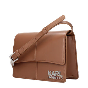 Karl Lagerfeld Braune Crossbody Bag aus Polyethylen
