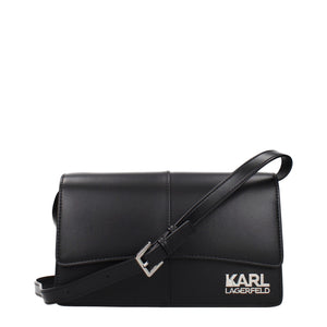 Karl Lagerfeld Schwarze Crossbody-Tasche aus Polyethylen