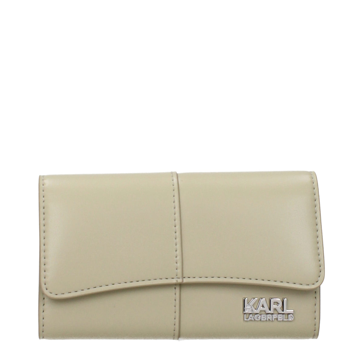 Karl Lagerfeld Grüne Brieftasche aus Polyethylen