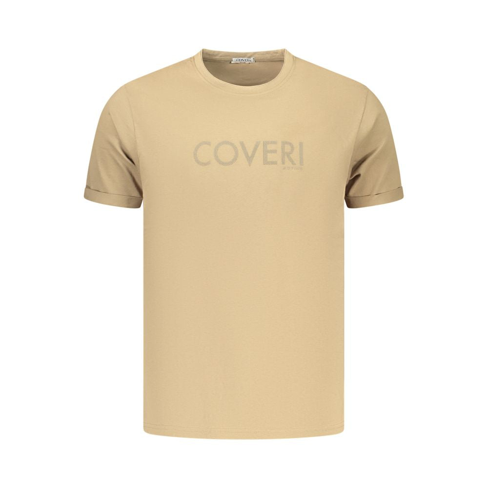 Coveri Moving Herrenhemd aus brauner Baumwolle