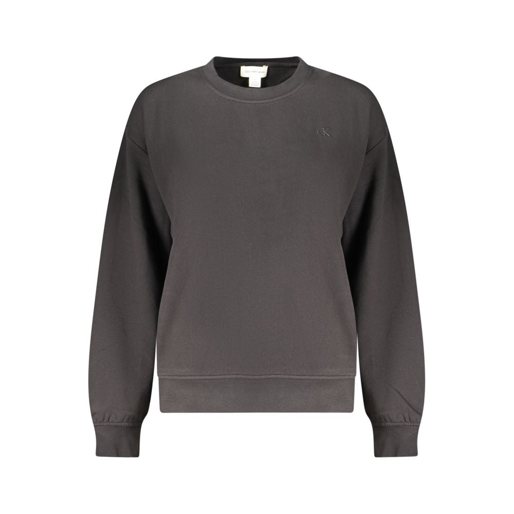 Calvin Klein Schwarzer Baumwoll-Sweatshirt für Damen