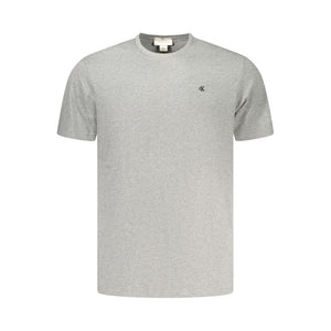 Calvin Klein Graues Baumwoll-T-Shirt für Herren