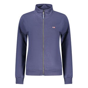 Norway 1963 Blauer Baumwoll-Sweatshirt für Damen