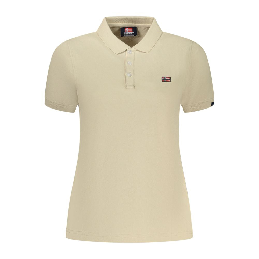 Norway 1963 Beige Baumwoll-Polo für Damen