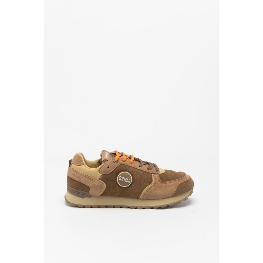 Colmar Braune Leder-Sneakers mit niedrigem Schaft