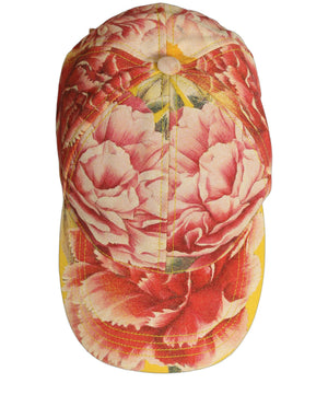 Dolce & Gabbana Herren Baseball Capello Mütze aus Baumwolle in Multicolor mit Blumenmuster