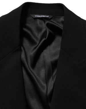 Dolce & Gabbana Schwarzer einreihiger Herren-Blazer