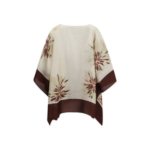Brunello Cucinelli Mehrfarbige Seidenbluse
