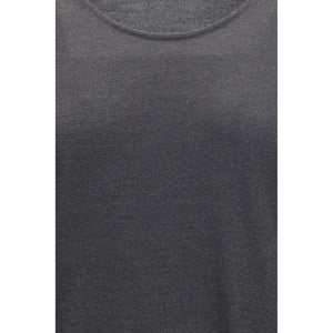 Brunello Cucinelli Graues ärmelloses Kaschmir-T-Shirt