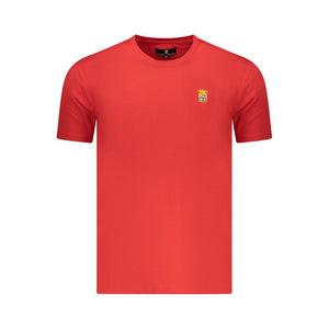 Marina Militare Rotes Baumwoll-T-Shirt für Herren