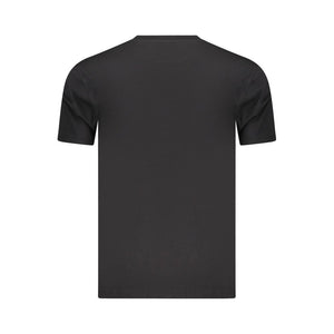 Marina Militare Schwarzes Baumwoll-T-Shirt für Herren