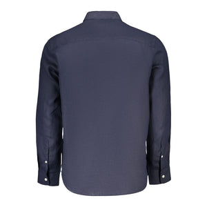 North Sails Blaues Leinenhemd