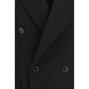 Balenciaga Schwarzer Oves Aries Wollblazer
