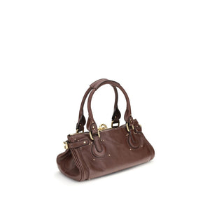 Chloé Schultertasche Bos Taurus aus bordeauxrotem Kalbsleder